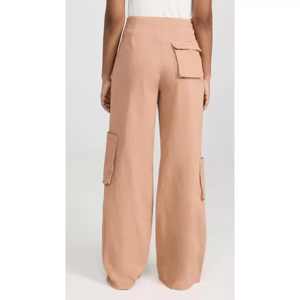 AFRM Womens Maxwell Wide Leg Cargo PantsPraline