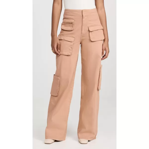 AFRM Womens Maxwell Wide Leg Cargo PantsPraline