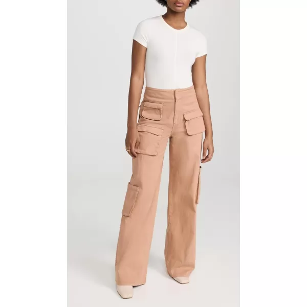 AFRM Womens Maxwell Wide Leg Cargo PantsPraline