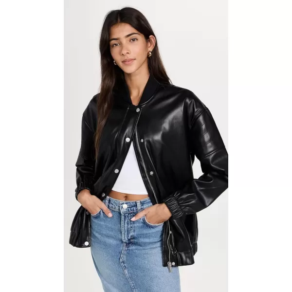 Avec Les Filles Womens Bomber JacketBlack