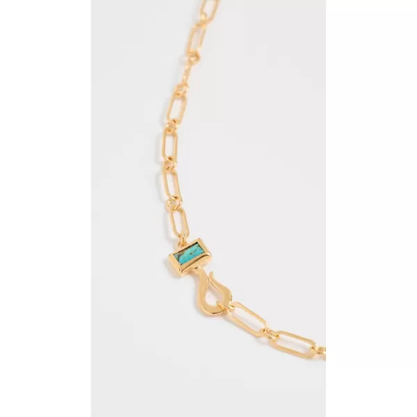 Chan Luu Womens Chain Necklace with Turquoise Beadvermeil