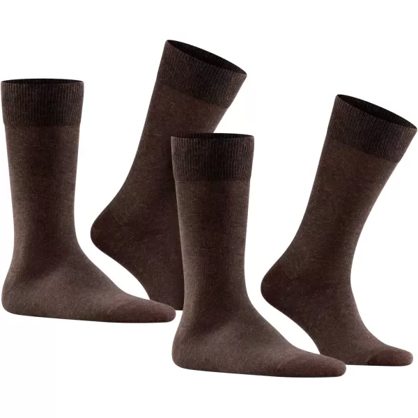 FALKE Men Happy 2Pack M SoBrown Dark Brown 5450