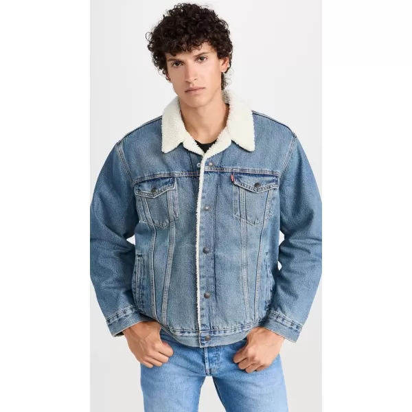 Levis Mens Fable Sherpa Trucker JacketFable Sherpa Trucker