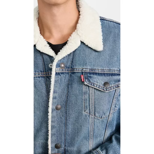 Levis Mens Fable Sherpa Trucker JacketFable Sherpa Trucker