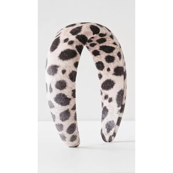 Loeffler Randall Womens Bellamy Oversized HeadbandLeopard