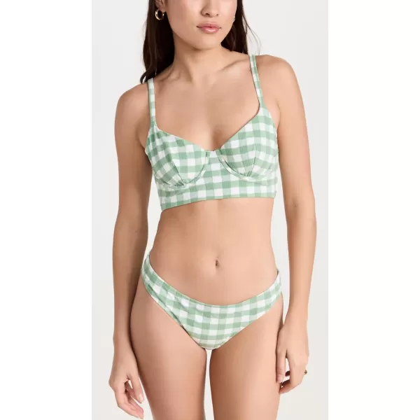 Madewell Womens Novelty Check Devon BottomsPicnic Check Gatehouse Green