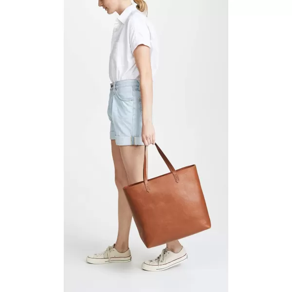 Madewell Womens The ZipTop Transport ToteEnglish Saddle