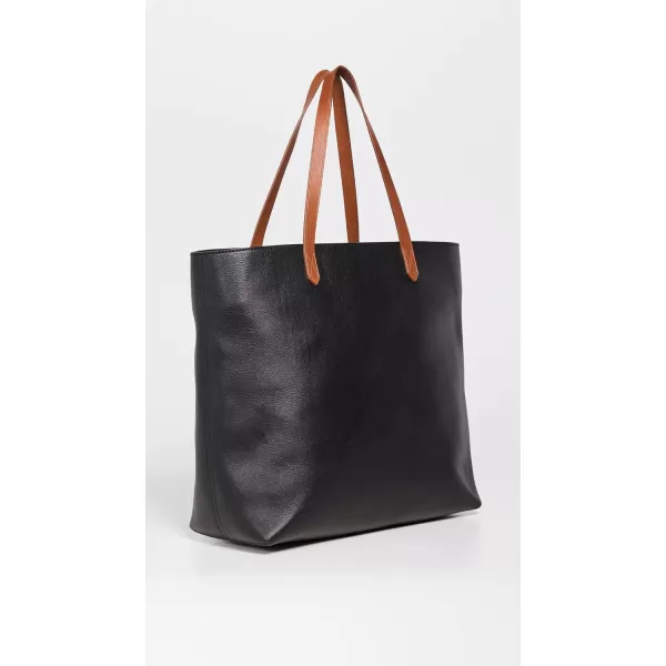 Madewell Womens The ZipTop Transport ToteTrue Black Brown