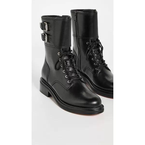 Rag amp Bone Womens Rb Moto Lace Up BootsBlack