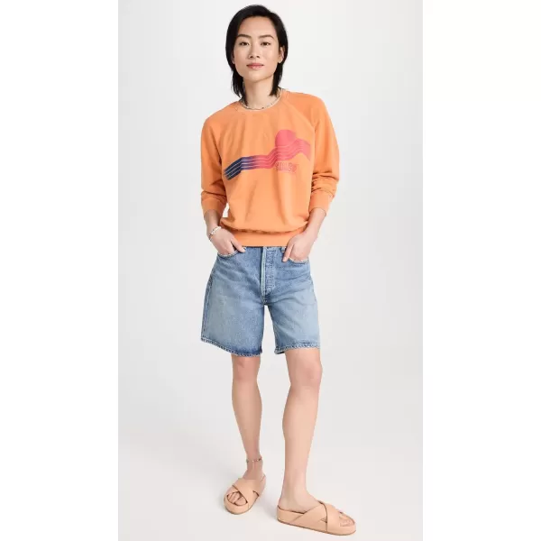 SUNDRY Womens Rainbow SweatshirtPigment Saffron