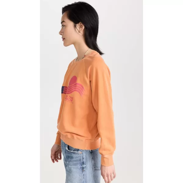 SUNDRY Womens Rainbow SweatshirtPigment Saffron