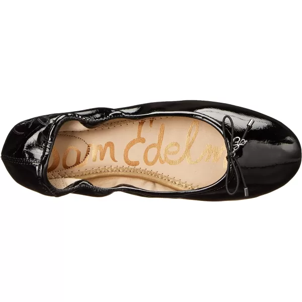 Sam Edelman Womens Felicia Ballet FlatsBlack Plush Patent