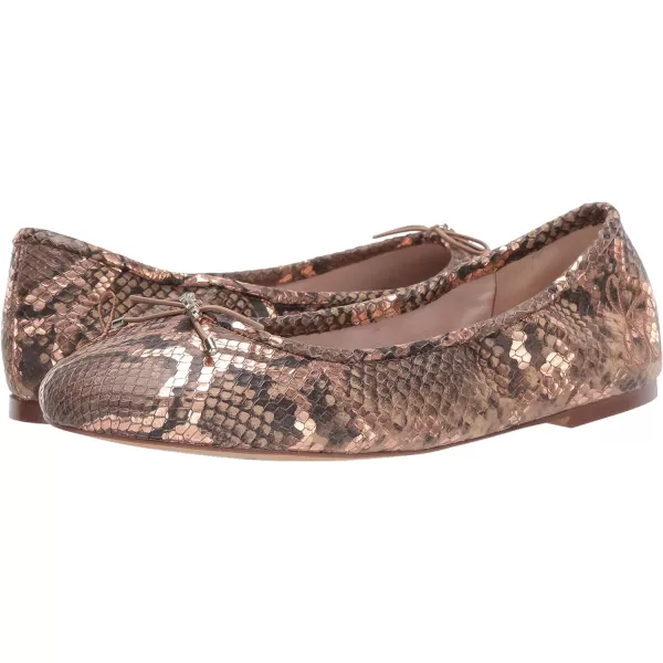 Sam Edelman Womens Felicia Ballet FlatsBrown Snake Print