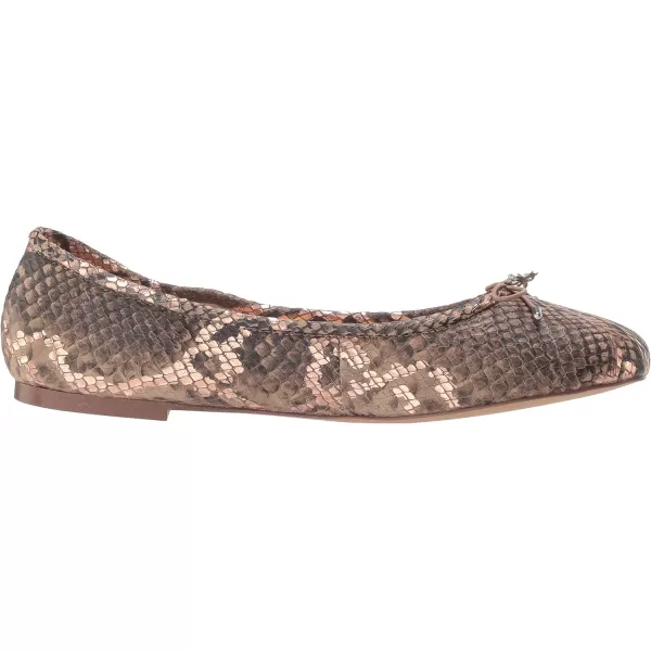 Sam Edelman Womens Felicia Ballet FlatsBrown Snake Print