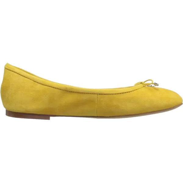 Sam Edelman Womens Felicia Ballet FlatsSunset Yellow Suede