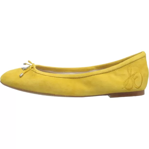 Sam Edelman Womens Felicia Ballet FlatsSunset Yellow Suede