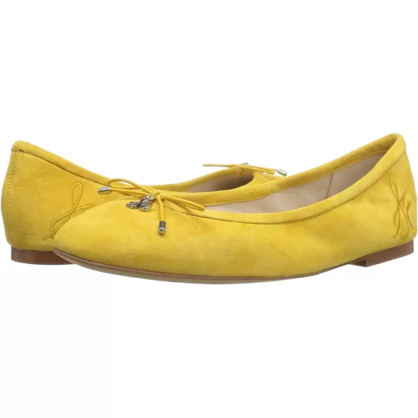 Sam Edelman Womens Felicia Ballet FlatsSunset Yellow Suede