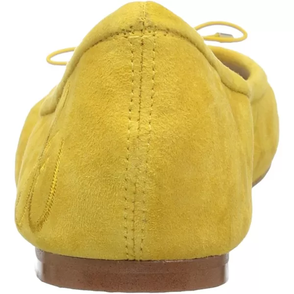 Sam Edelman Womens Felicia Ballet FlatsSunset Yellow Suede