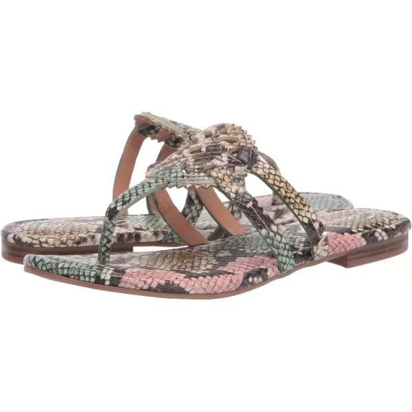 Sam Edelman Womens Gigi Thong SandalPastel Multi Snake Print