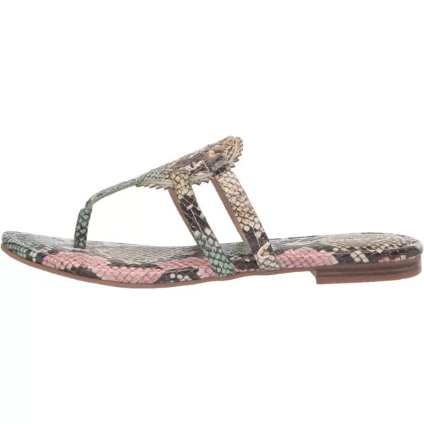 Sam Edelman Womens Gigi Thong SandalPastel Multi Snake Print