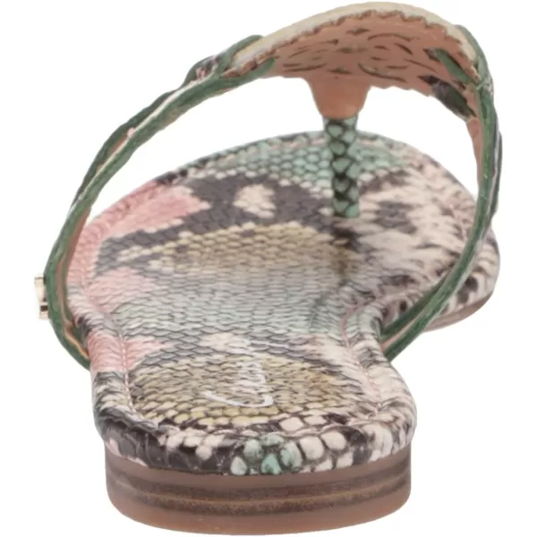 Sam Edelman Womens Gigi Thong SandalPastel Multi Snake Print