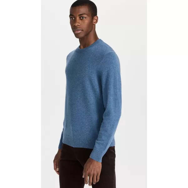 Theory Mens Hilles Crew Cashmere SweaterIndigo Melange