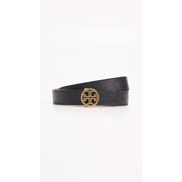 Tory Burch Womens 1 Miller Reversible BeltBlackGold