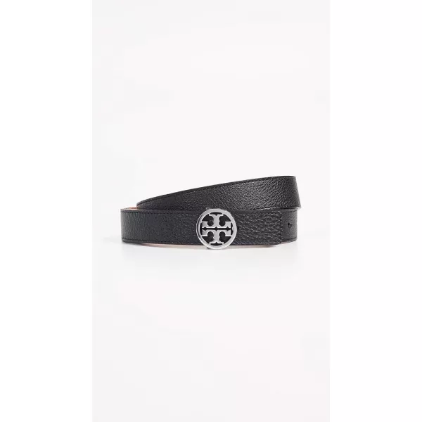 Tory Burch Womens 1 Miller Reversible BeltBlackSilver