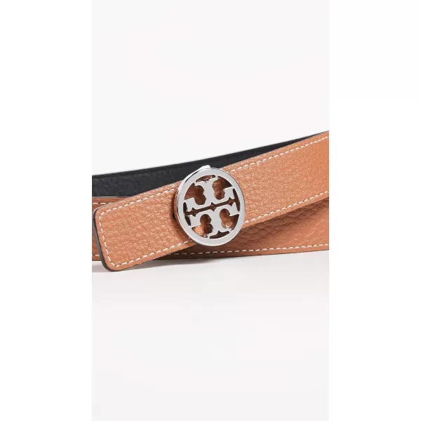 Tory Burch Womens 1 Miller Reversible BeltBlackSilver