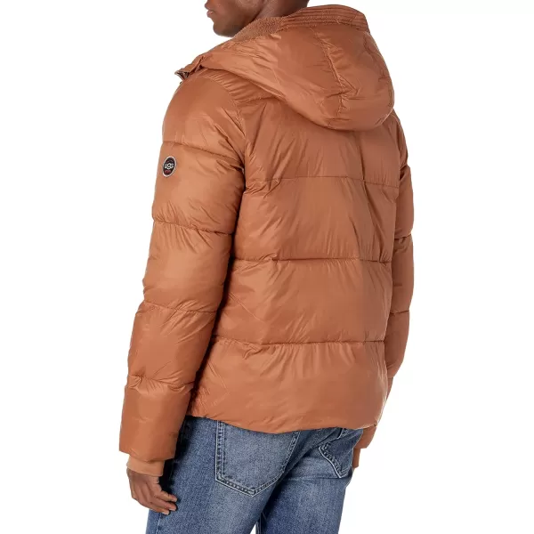 UGG Mens Brayden Puffer Jacket CoatCedar Bark