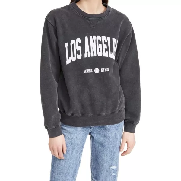 ANINE BING Womens Ramona Sweatshirt Los AngelesWashed Black