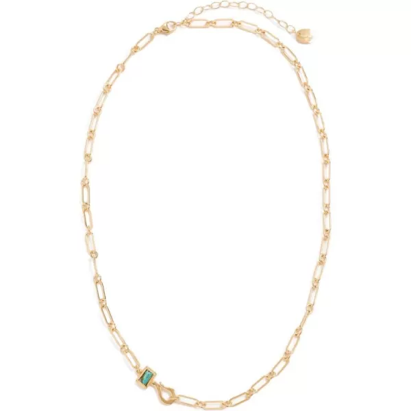 Chan Luu Womens Chain Necklace with Turquoise Beadvermeil