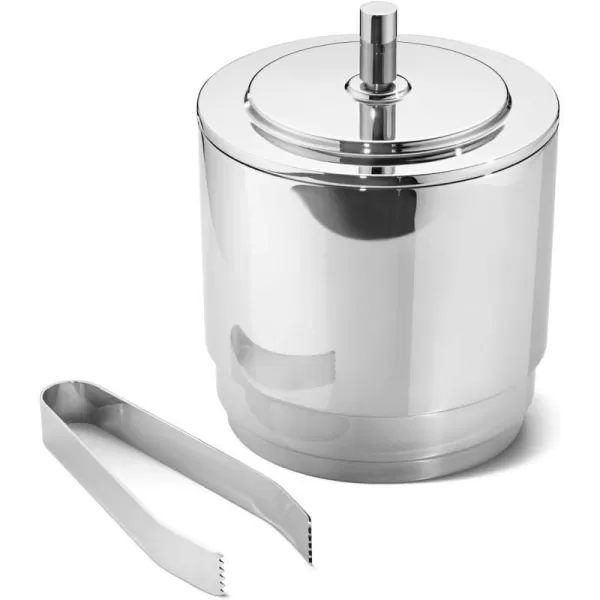 Georg Jensen Manhattan Ice Bucket amp TongsStainless Steel