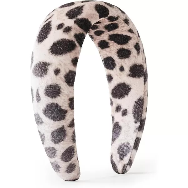 Loeffler Randall Womens Bellamy Oversized HeadbandLeopard