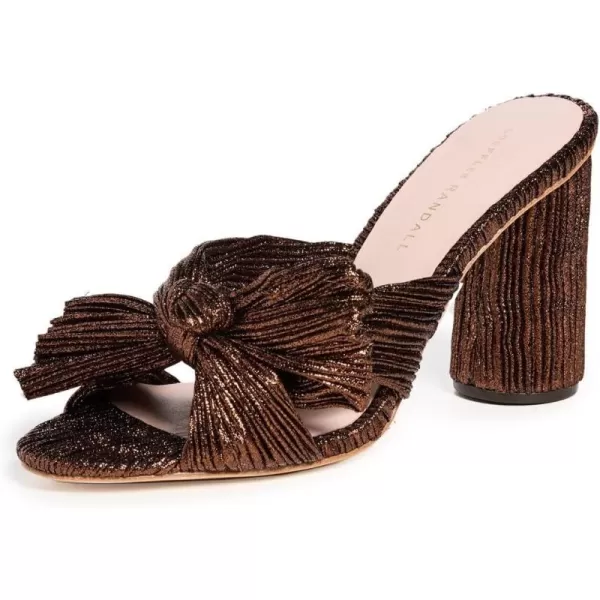 Loeffler Randall Womens Penny Pleated Knot MulesMocha