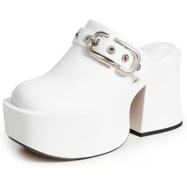 Marc Jacobs Womens The J Marc Leather ClogsWhite