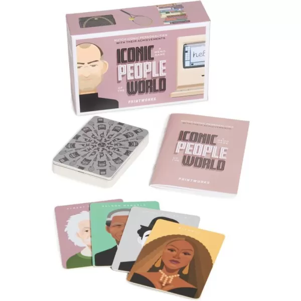 Printworks Womens Iconic People Memory Game Mauve One SizeMauve