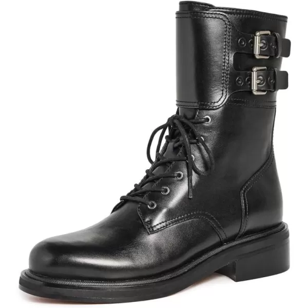 Rag amp Bone Womens Rb Moto Lace Up BootsBlack