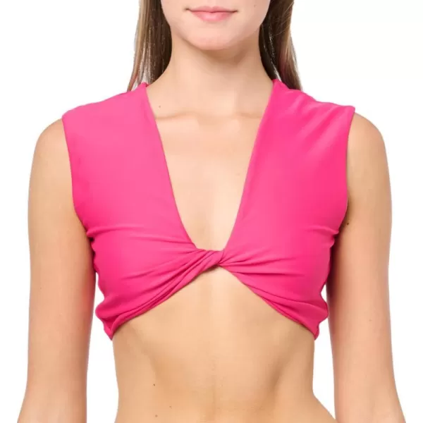 Ramy Brook Womens Standard Oliwia Twist Front Bikini TopPerfect Pink