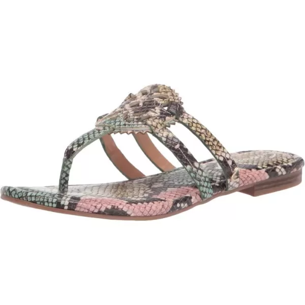 Sam Edelman Womens Gigi Thong SandalPastel Multi Snake Print