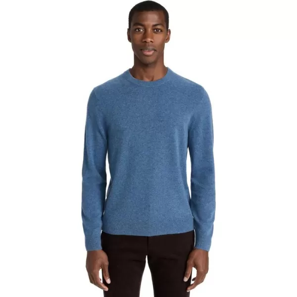 Theory Mens Hilles Crew Cashmere SweaterIndigo Melange