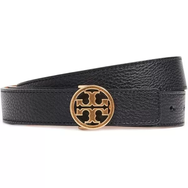 Tory Burch Womens 1 Miller Reversible BeltBlackGold