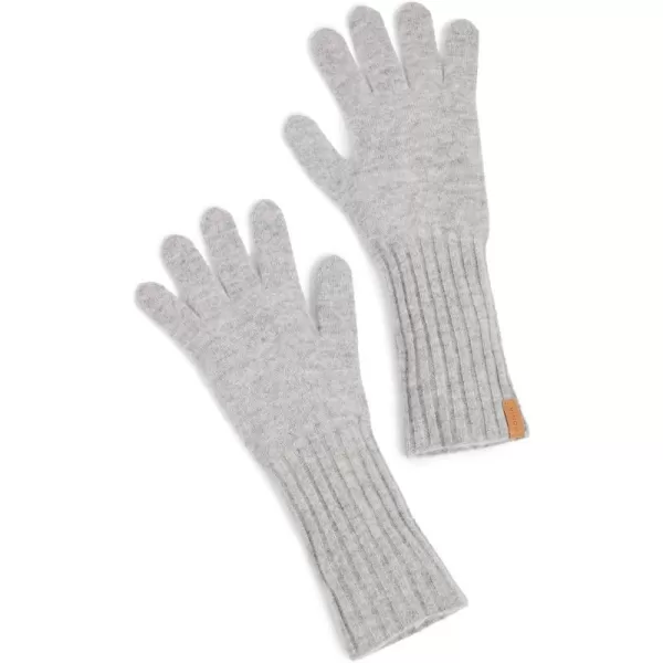 Vince Womens Boiled Cashmere Knit GlovesHeather Grey