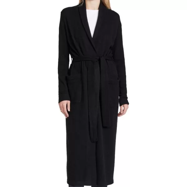 White  Warren Womens Cashmere Long RobeBlack