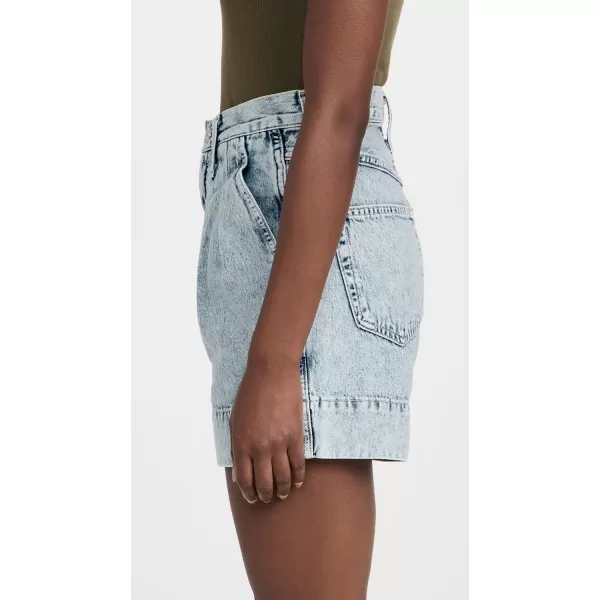 AMO Womens Marcella Pleated ShortsFrosty