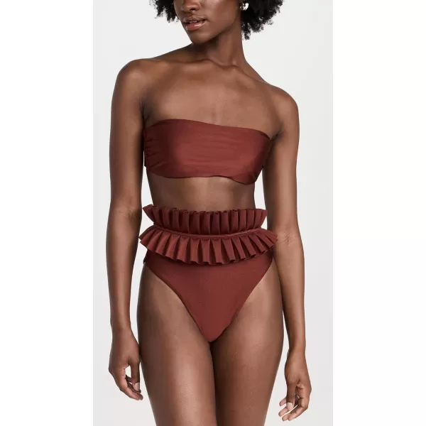 Andrea Iyamah Womens Liva Bikini BottomsChocolate