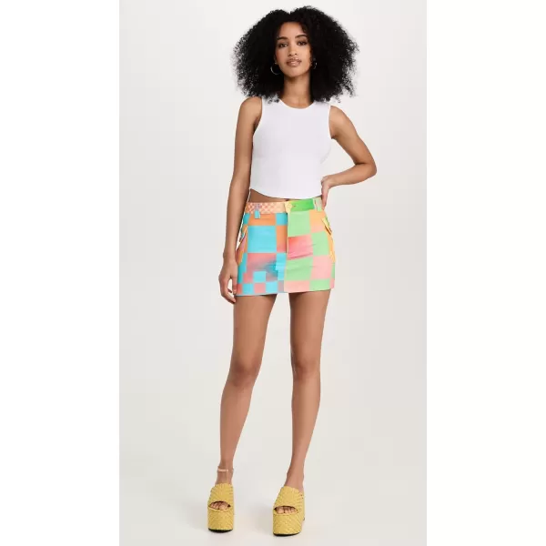 BruceGlen Womens Psycheck Cargo MiniskirtPsychech