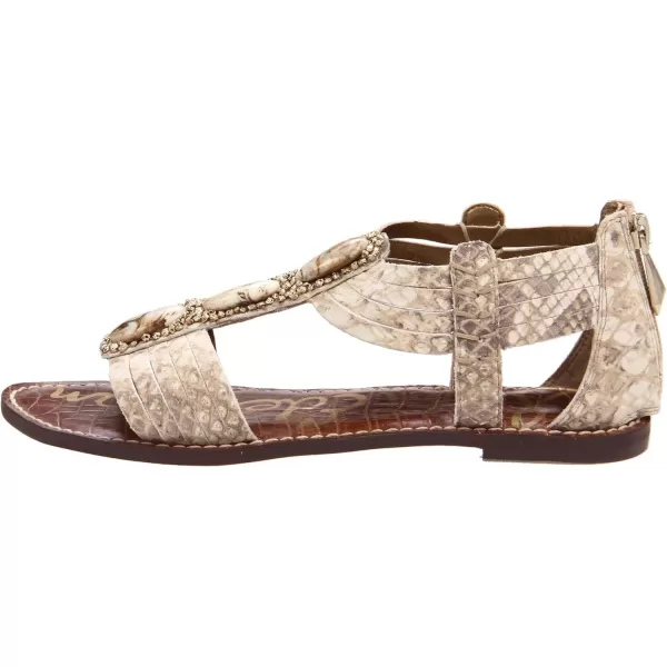 Sam Edelman Womens Gigi Thong SandalBlackWhite Snake