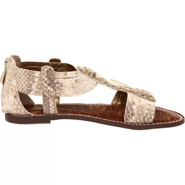 Sam Edelman Womens Gigi Thong SandalBlackWhite Snake