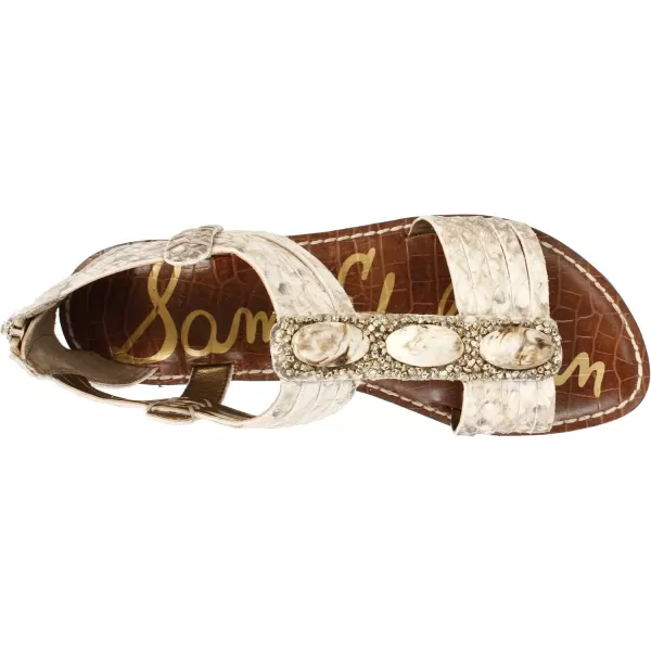 Sam Edelman Womens Gigi Thong SandalBlackWhite Snake